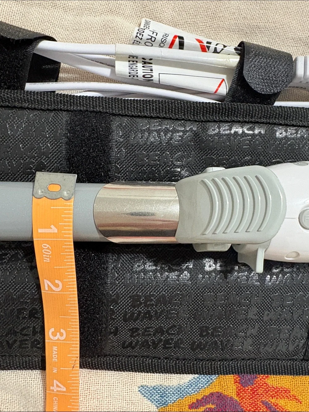 The Beachwaver Co. White 1” Curling Wand with Black Travel Pouch